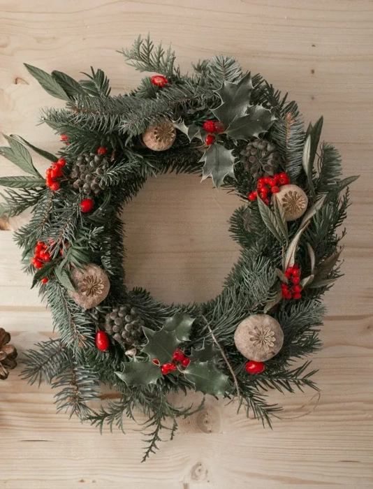 Natural festive Wreath Making